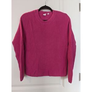 Gap Sweater 100% Cotton Knit Pink, Size S